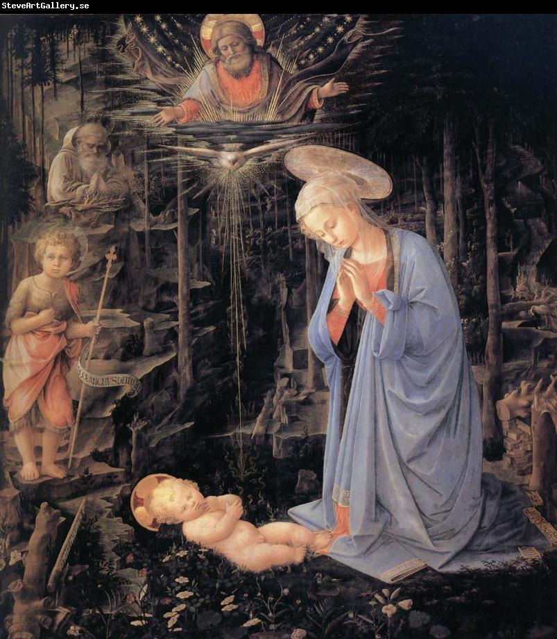 Fra Filippo Lippi The Adoration of the Infant Jesus